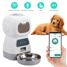 Load image into Gallery viewer, 3.5L Automatic Pet Feeder For Cats WiFi Smart Swirl Slow Dog Feeder With Voice Recorder Large Capacity Timing Cat Food Dispenser
