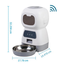 Load image into Gallery viewer, 3.5L Automatic Pet Feeder For Cats WiFi Smart Swirl Slow Dog Feeder With Voice Recorder Large Capacity Timing Cat Food Dispenser
