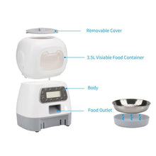 Load image into Gallery viewer, 3.5L Automatic Pet Feeder For Cats WiFi Smart Swirl Slow Dog Feeder With Voice Recorder Large Capacity Timing Cat Food Dispenser
